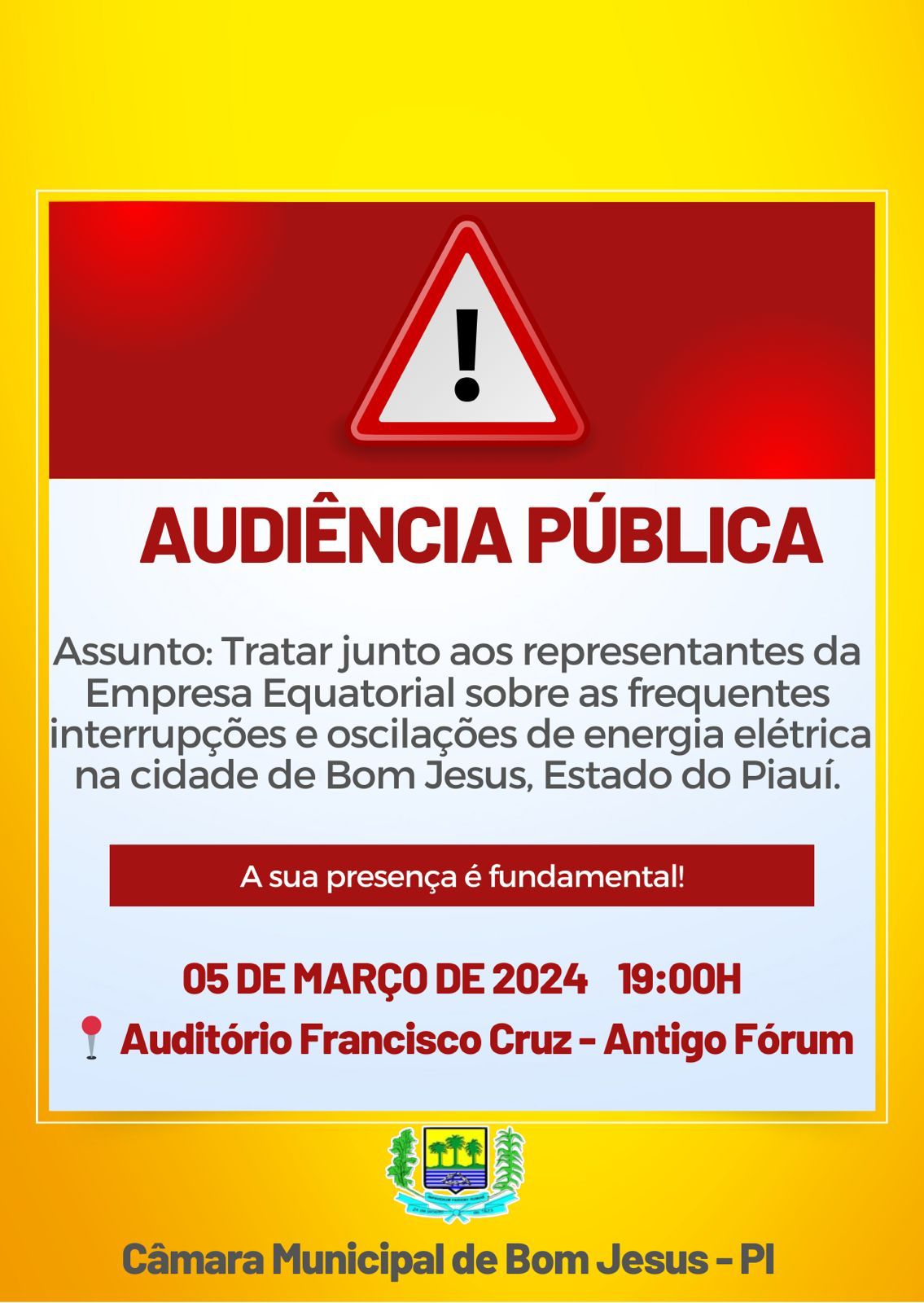 CONVITE AUDIÊNCIA PÚBLICA